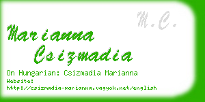 marianna csizmadia business card
